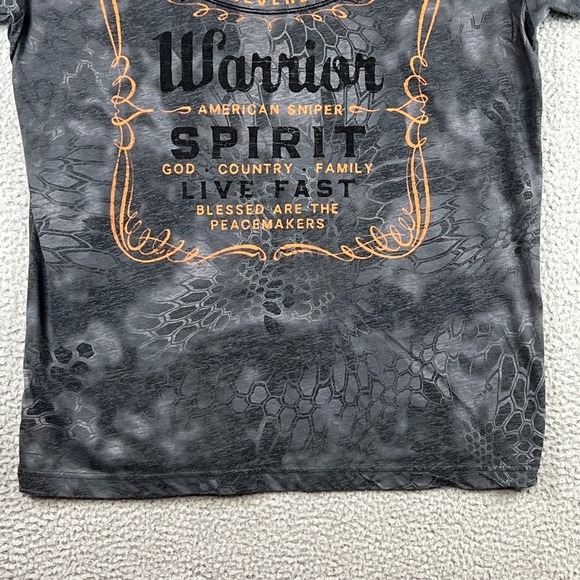 Chris Kyle Affliction T Shirt XL American Sniper Grey Kryptek Camo Short Sleeve - Picture 9 of 13